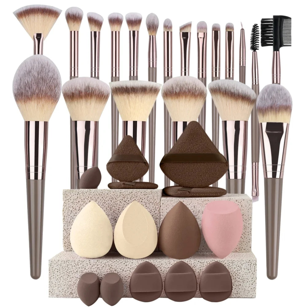 3-20Pcs Premium Makeup Brushes Set