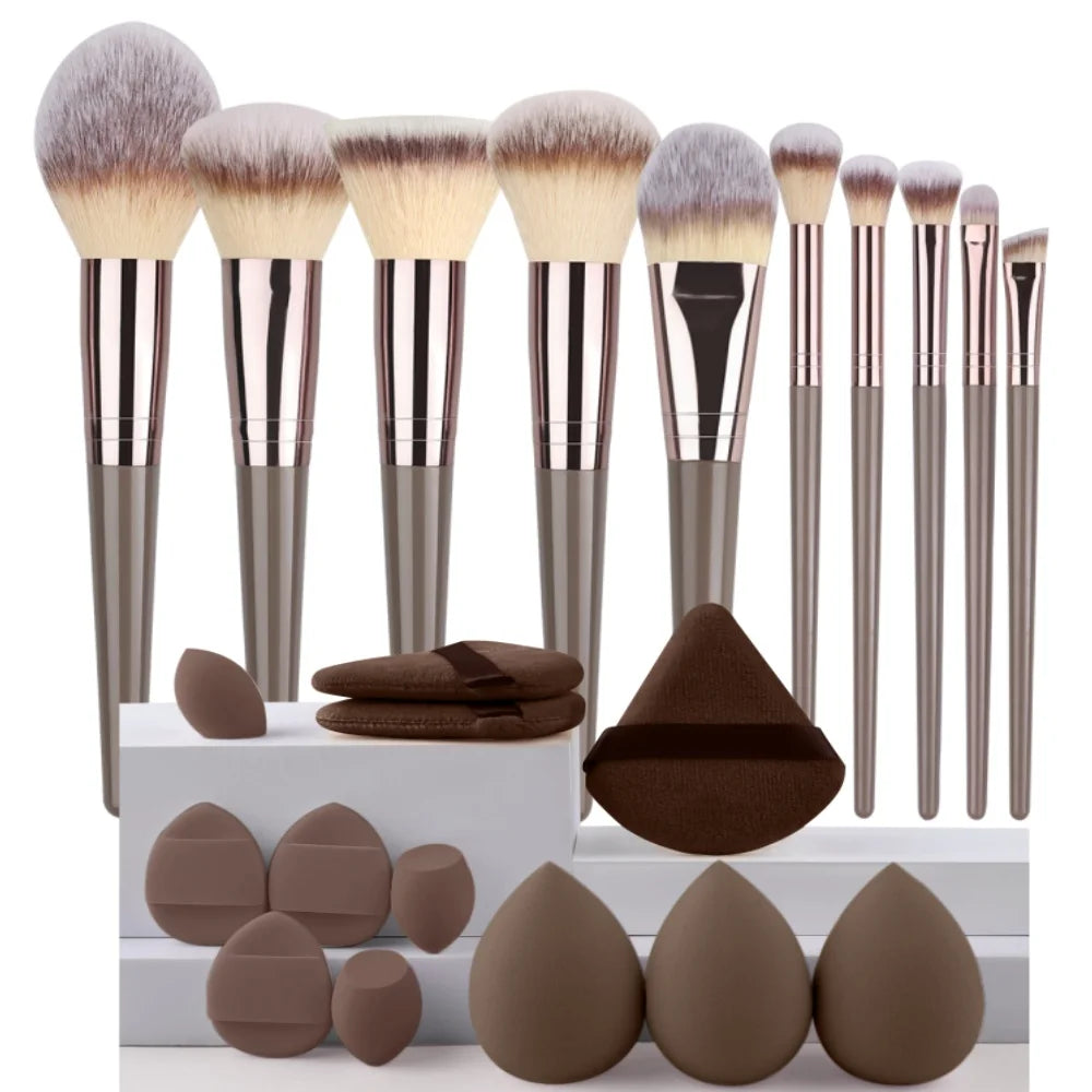 3-20Pcs Premium Makeup Brushes Set