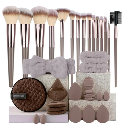 3-20Pcs Premium Makeup Brushes Set