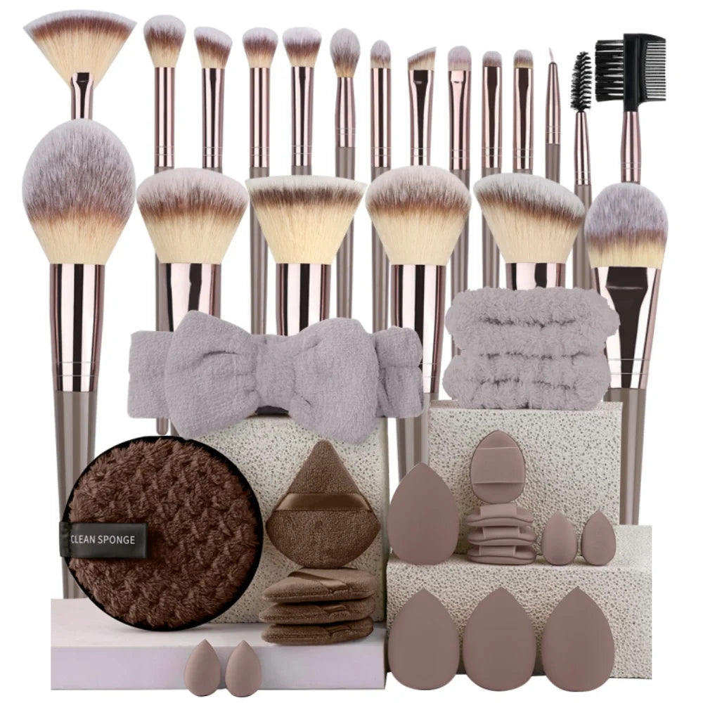 3-20Pcs Premium Makeup Brushes Set