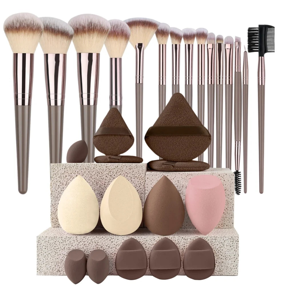 3-20Pcs Premium Makeup Brushes Set