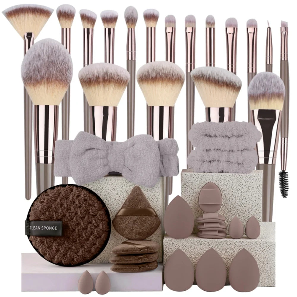 3-20Pcs Premium Makeup Brushes Set