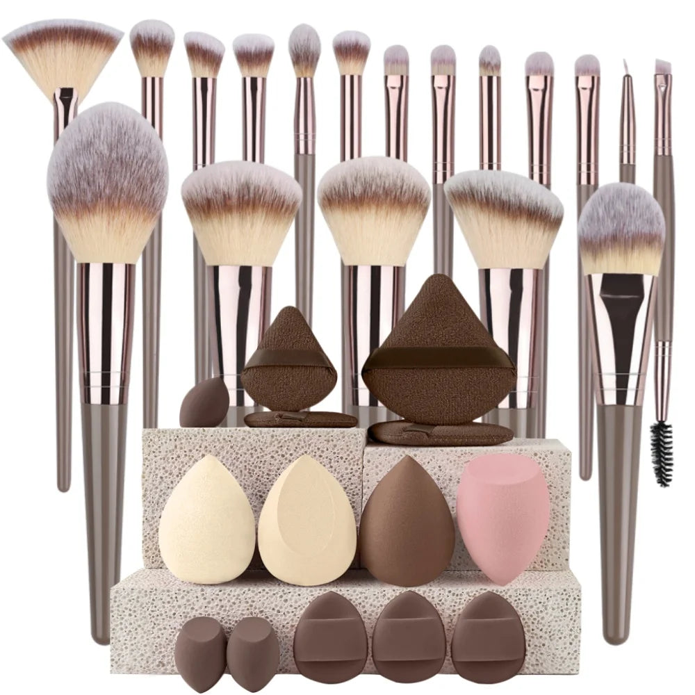 3-20Pcs Premium Makeup Brushes Set