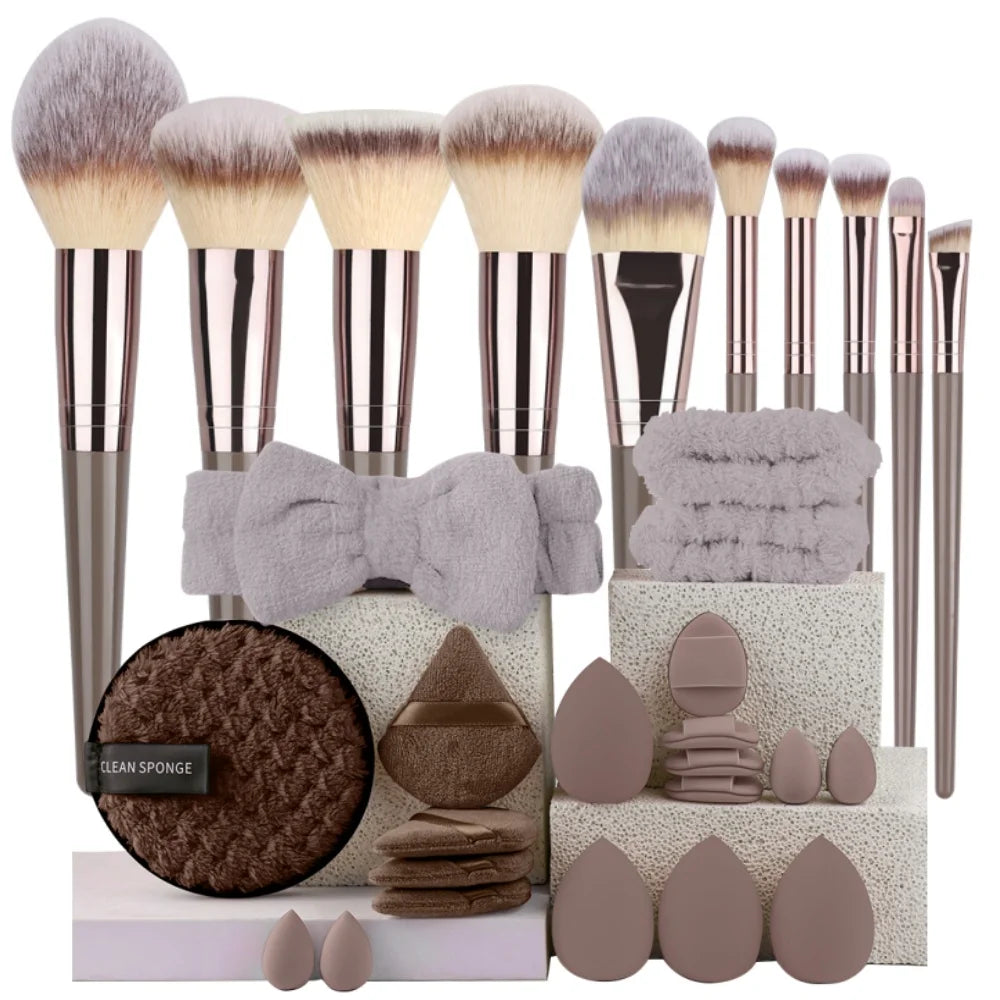 3-20Pcs Premium Makeup Brushes Set