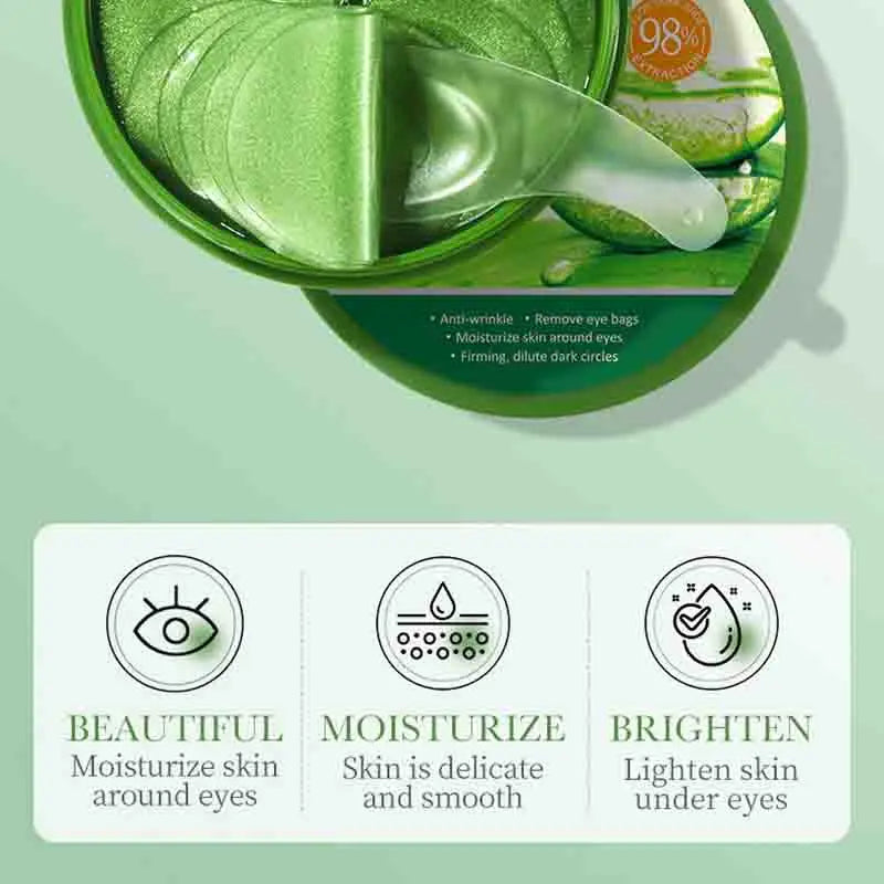 60pcs SAODER Aloe Vera Collagen Eye Mask