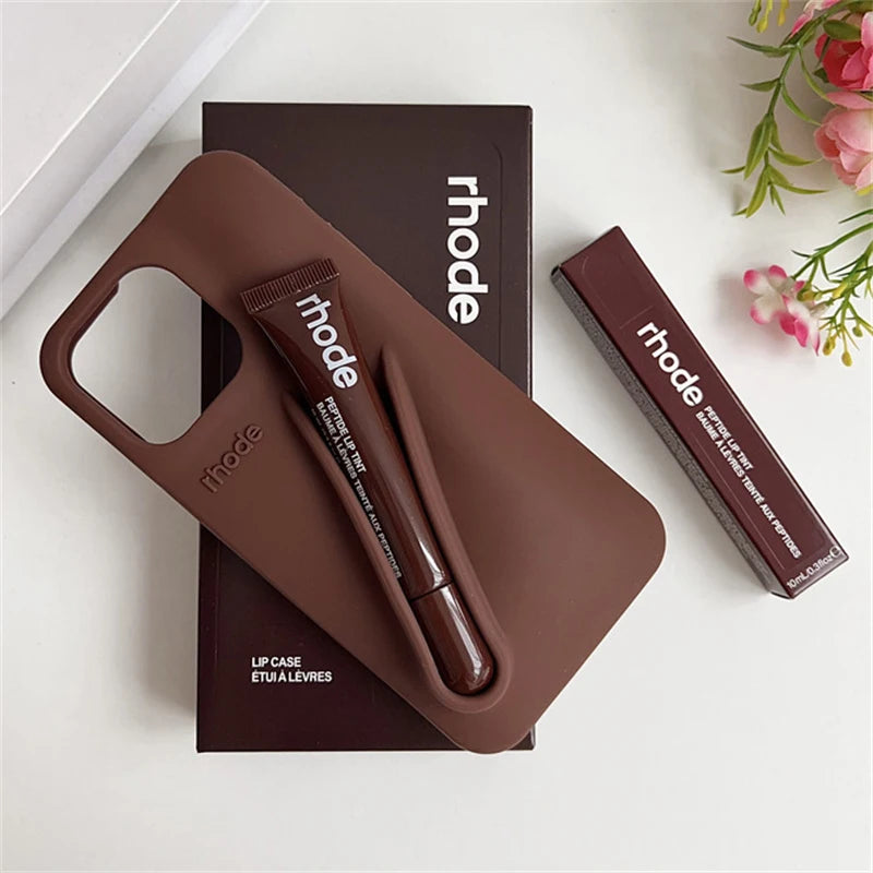Brand RHODE Lip Gloss Case For iPhone 17 Air 16 15 14 13 12 11 Pro Max