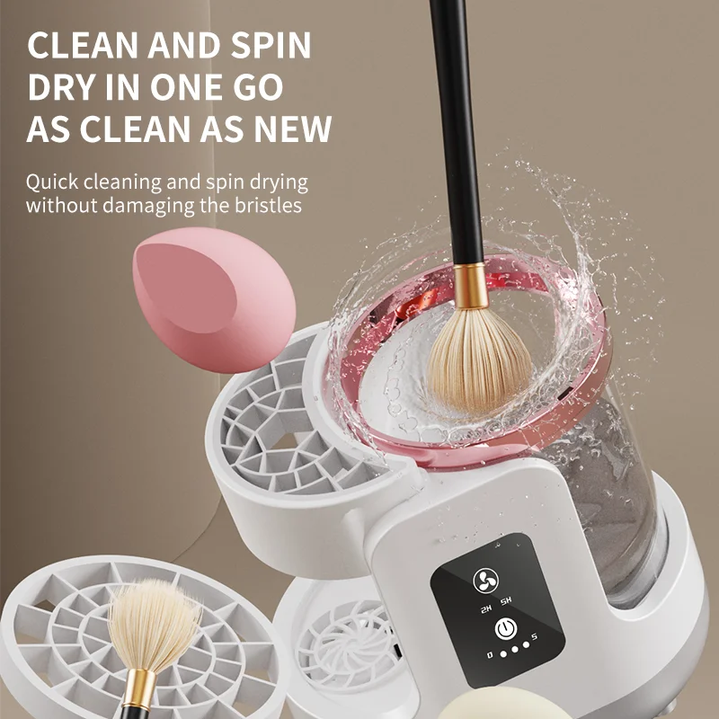 3-in-1 Automatic Makeup Brush Cleaner