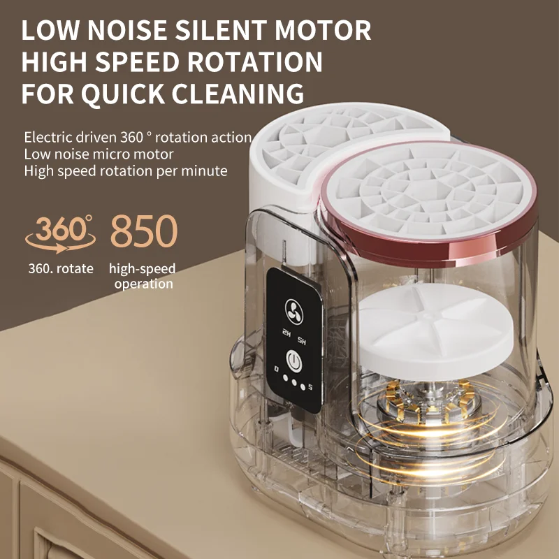 3-in-1 Automatic Makeup Brush Cleaner