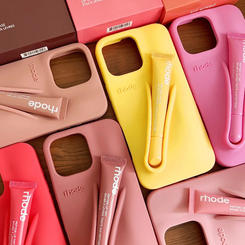 Brand RHODE Lip Gloss Case For iPhone 17 Air 16 15 14 13 12 11 Pro Max