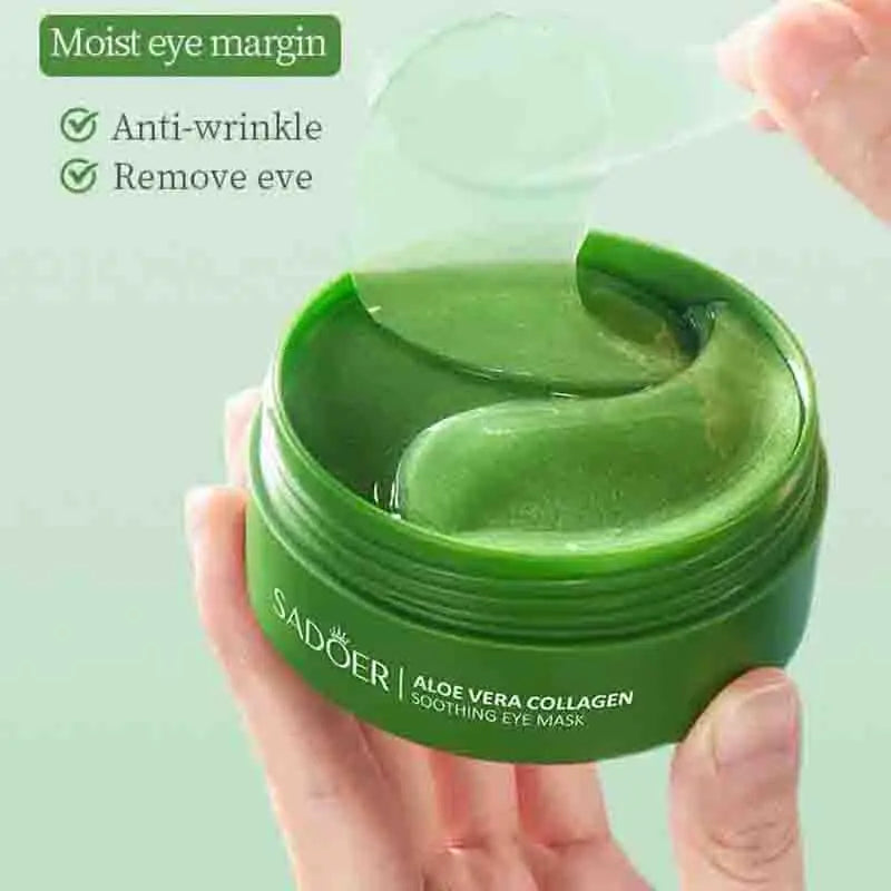 60pcs SAODER Aloe Vera Collagen Eye Mask
