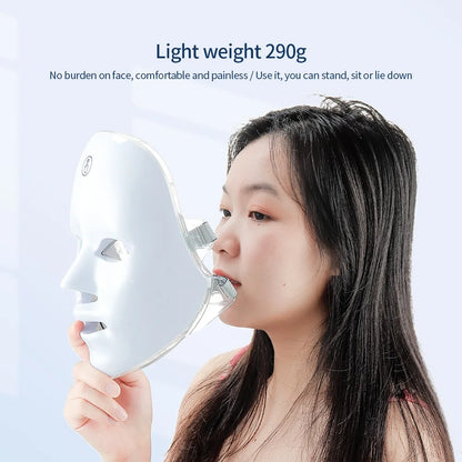 Wireless 7 Colors LED Face Beauty Machine Photon Facial Neck Skin