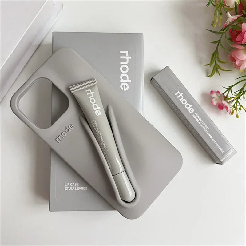 Brand RHODE Lip Gloss Case For iPhone 17 Air 16 15 14 13 12 11 Pro Max